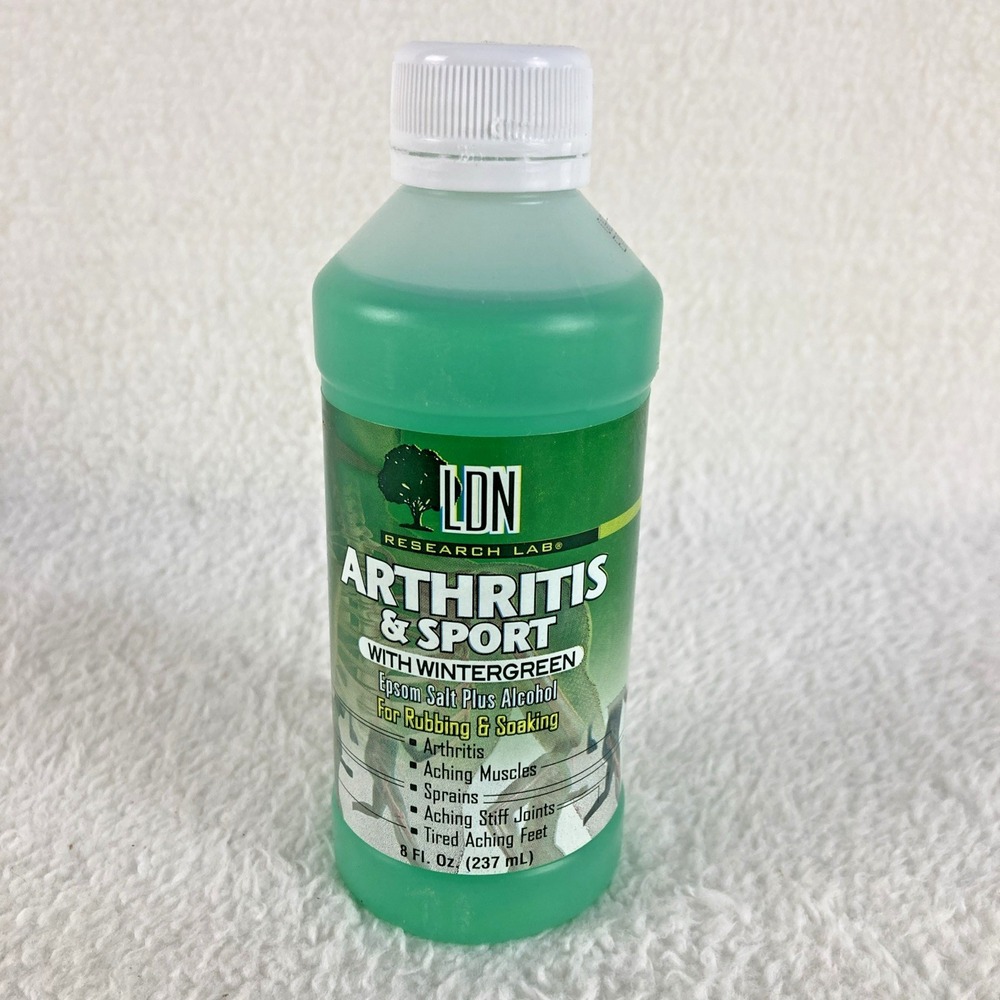 LDN Research 8oz Arthritis & Sport W Wintergreen Epsom Salt‎ Plus Alcohol